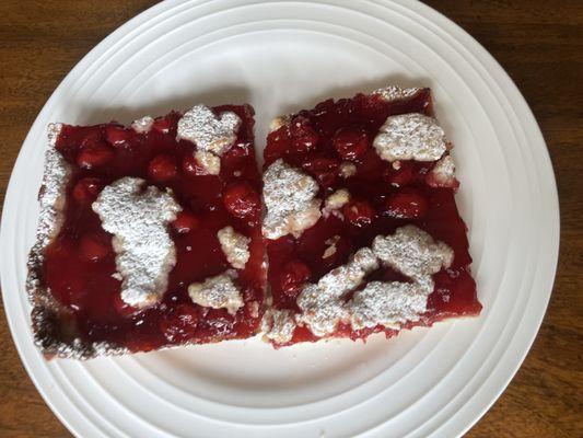 Cherry almond tart