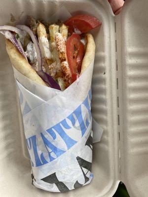 Beef/Lamb Gyro Pita. Yumm