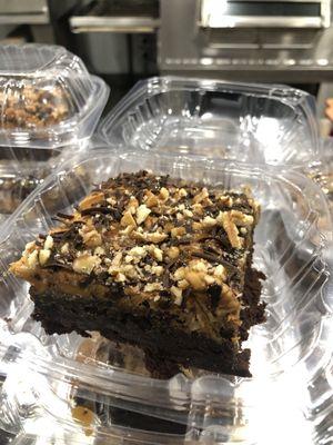 Chocolate caramel pecan turtle brownie goodness