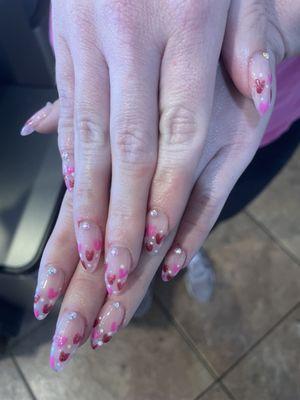 Valentines nails