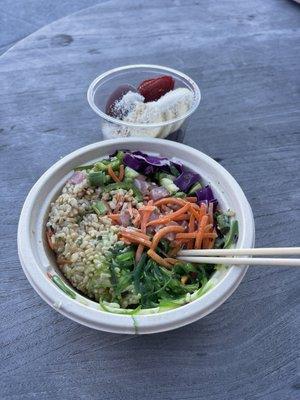 Islander Açaí Bowl and Poke Bowl with Spicy Tuna