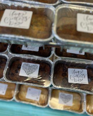 Banana Bread, Banana Chocolate Bread, and Lemon Olive Oil Cake for Mother's Day