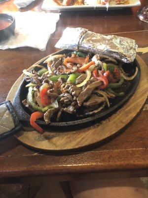 Steak fajitas