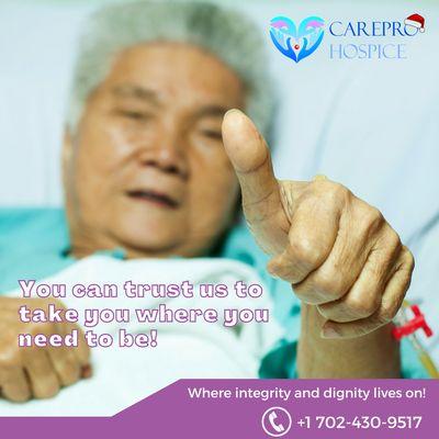 At CarePro, we provide secure transportation for your elderly loved ones from hospital or hospice to home and vice-versa