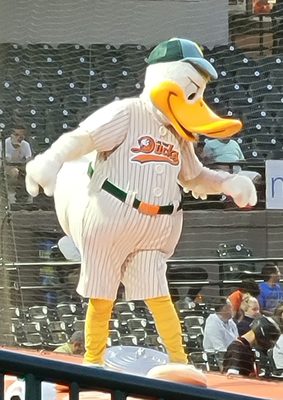 Quackerjack getting the few fans that show, alive!