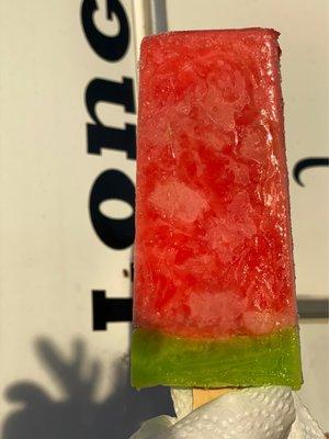 The ice cream bars are awesome, but also loved this non-dairy watermelon fruit bar option.