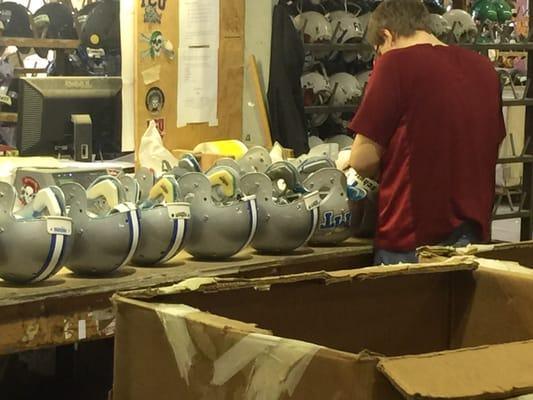 More helmet reconditioning