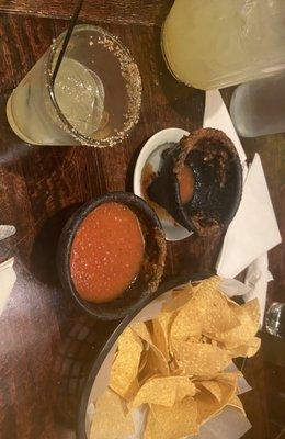 Chips & salsa with house margarita