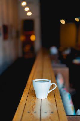 a coffee at the cafe