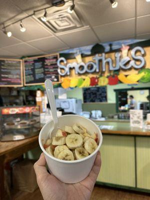 Oats with Apples and Bananas