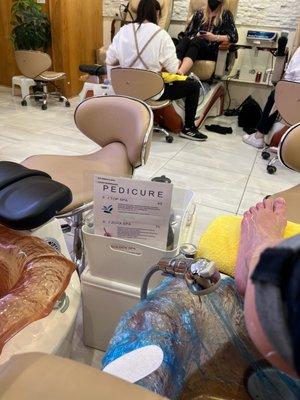 Pedicure with amy