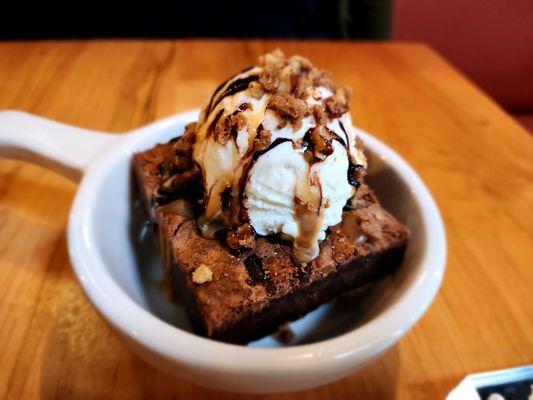 Warm Brownie Sundae