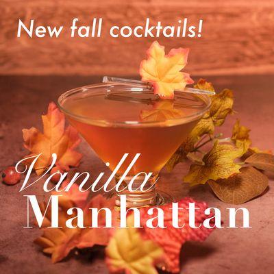 Vanilla Manhattan cocktail