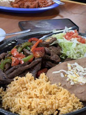 Steak fajitas