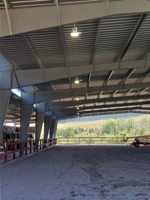 High bay lighting horse arena