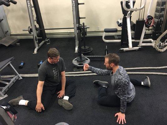 Dr. Tim is big on joint mobility and stability. This exercise is working on improving hip mobility to decrease low back pain.