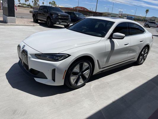 2024 BMW always a great choice dark tint on white vehicle