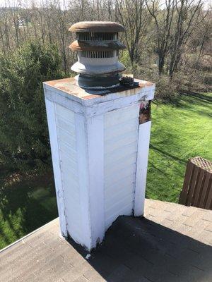 Chimney trim work