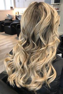 Amazing extensions and color match by Ashley.