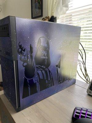 Seriously how AWESOME is this custom paint job on one of their gaming PCs