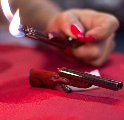 Double Flame Shot Gun Lighter - Refillable