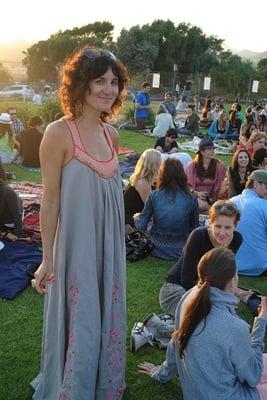 A stylist guest enjoys a recent Barnsdall Friday night. Visit StyleSectionLA.com for more street style photos of this event!