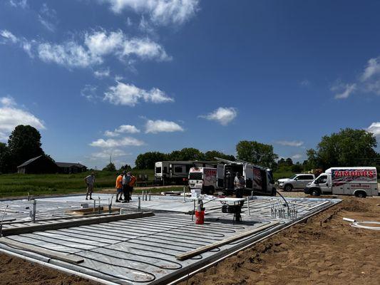 Installing In-floor Heating on a new home build!