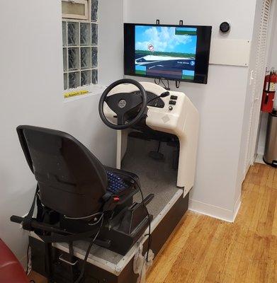 We're the only commercial driving school in the State of IL to have high-tech driving simulators on site!