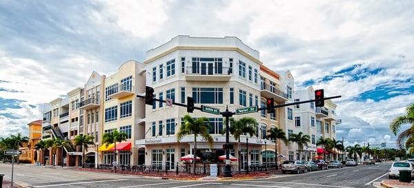 Spago is located on the 3rd floor in the Sun Loft building on the corner of Marion Ave & Taylor st. in downtown Punta Gorda.