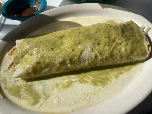 Large Spicy Green Burrito