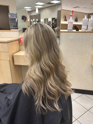 Blonde highlights