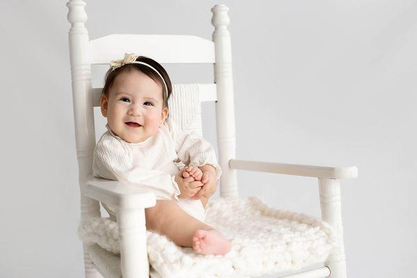 Six Month Milestone Session in Santa Clarita Photo Studio