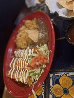 Beef enchiladas