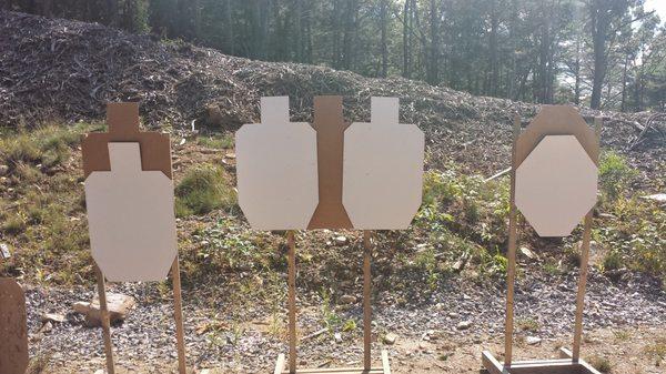 Accuracy matters. This is an example of something you would see at a USPSA competition.