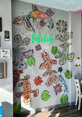 New Koi Wall Mural