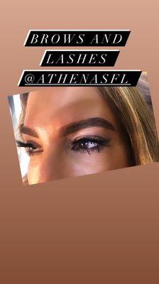 Brow waxing and tinting available