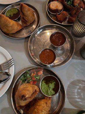 Samosas and fish fry