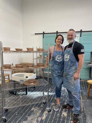 Date Night Pottery Class #datenight #potteryclass #ceramicsclass