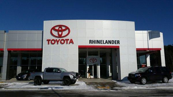 Rhinelander Toyota the best vehicle purchase, service and parts experience I've ever had!