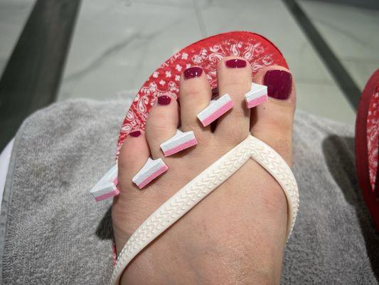 Winter pedicure!