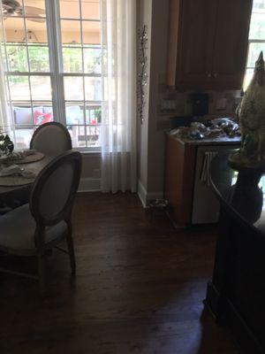 Kitchen area replaced and refinished.