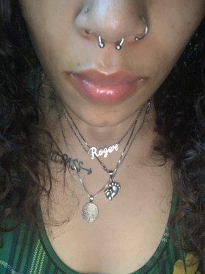 Septum piercing