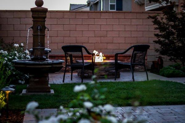 This yard incorporates a traditional  design.  We worked closely with the busy homeowner to achieve a space for relaxing and entertainment.