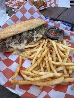 Texas cheesesteak