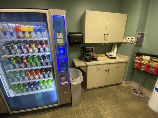 Vending and coffee in surgical services waiting room