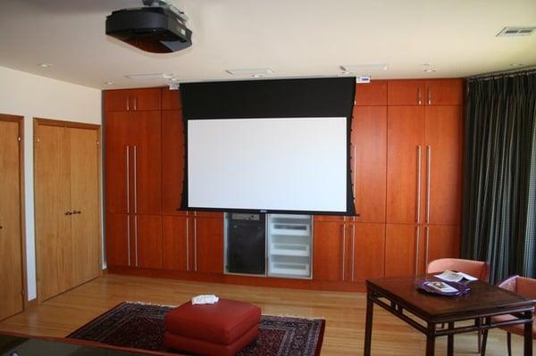 From projectors and recessed motorized screens to plasma/ LCD installations with surround sound, We'll Install It!