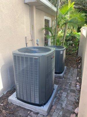 4 ton and 2.5 ton.  18 SEER. VERY QUIET.