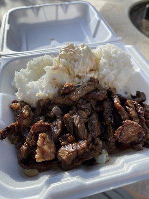 Beef teriyaki plate