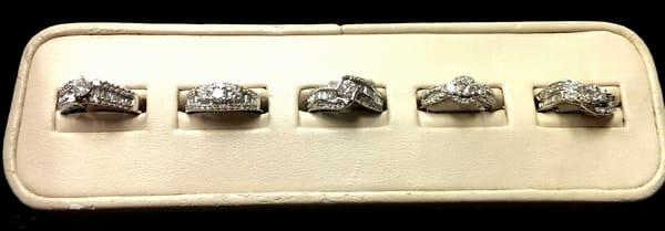 14k white gold wedding rings and anniversary rings