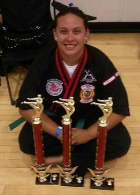 I was told I wouldn't be able to compete last year,I swept my all 3 of my divisions. Thank you Master Class for believing in me!